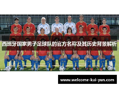 西班牙国家男子足球队的官方名称及其历史背景解析